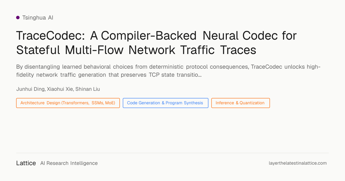 TraceCodec: A Compiler-Backed Neural Codec for Stateful Multi-Flow ...